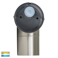 Fortis Stainless Steel TRI Colour Fixed Down LED Wall Pillar Light