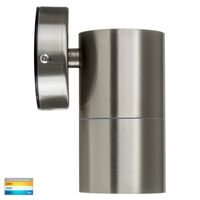 Fortis Stainless Steel TRI Colour Fixed Down LED Wall Pillar Light