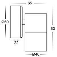 Mini Tivah 316 Stainless Steel Fixed Down Wall Pillar Lights
