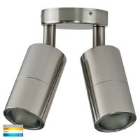 Tivah 316 Stainless Steel TRI Colour Double Adjustable Wall Pillar Lights