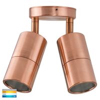 Tivah Solid Copper TRI Colour Double Adjustable Wall Pillar Lights