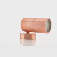Tivah Solid Copper TRI Colour Fixed Down Wall Pillar Lights