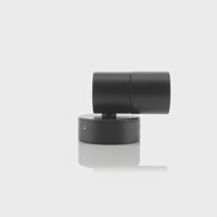 Mini Tivah Black Fixed Down Wall Pillar Lights