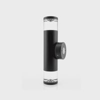 Highlite Black TRI Colour Up & Down Wall Pillar Lights