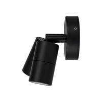 Mini Tivah Aluminium Black Double Adjustable Wall Pillar Lights