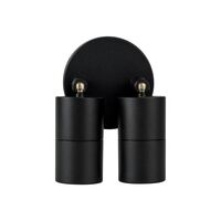 Mini Tivah Aluminium Black Double Adjustable Wall Pillar Lights