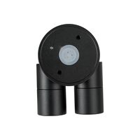 Mini Tivah Aluminium Black Double Adjustable Wall Pillar Lights