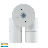 Tivah White TRI Colour Double Adjustable Wall Pillar Lights