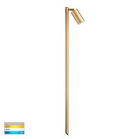 Tivah Solid Brass TRI Colour Single Adjustable LED Bollard Spike Light