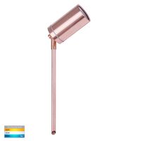 Eden Solid Copper TRI Colour LED Garden Spike Light