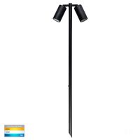 Tivah Black TRI Colour Double Adjustable LED Bollard Spike Light