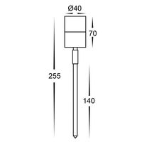 Mini Tivah 316 Stainless Steel 3W Spike Light