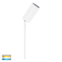 Tivah White TRI Colour LED Garden Spike Light