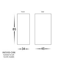 Paso Black Recessed LED Step Light