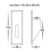 Paso White Recessed LED Step Light