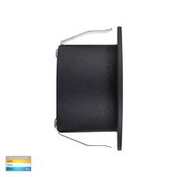 Mini Reces Black Round TRI Colour Recessed LED Step Light