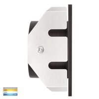 Reces Antique Brass Square TRI Colour Recessed LED Step Light