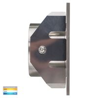 Reces 316 Stainless Steel Square TRI Colour Recessed LED Step Light