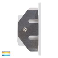 Reces White Square TRI Colour Recessed LED Step Light