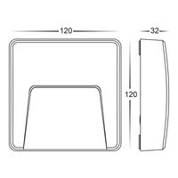Seefore Polycarbonate White LED Step Light