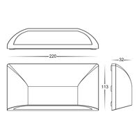 Seevive Polycarbonate Black LED Step Light