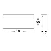 Virsma White Rectangle LED Step lights