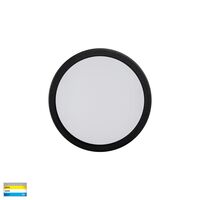 Liptor Black 10w Ceiling Mounted LED Oyster