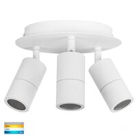 Tivah White 3 Light Round Plate