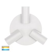 Revo White 3 Light TRI Colour Round Plate