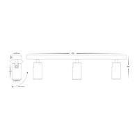 Revo White 3 Light TRI Colour Bar Light