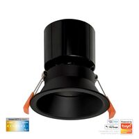 Prime Black Fixed Deep CCT WIFI LED Downlight