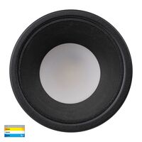 Gleam Black with Black Insert Tri Colour Fixed Deep LED Downlight