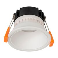 Gleam White with White Insert Fixed Dim to Warm LED Downlight