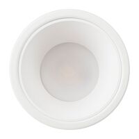 Gleam White with White Insert Fixed Dim to Warm LED Downlight