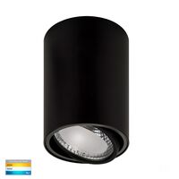 Nella 12w LED Black Adjustable Surface Mounted Downlight