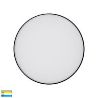 Nella Black 20w Ceiling Mounted LED Oyster