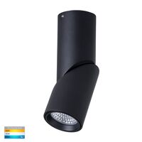 Nella Black 7w Surface Mounted Rotatable LED Downlight
