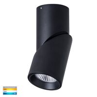 Nella Black 12w Surface Mounted Rotatable LED Downlight