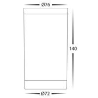 Lexan Black 9in1 Surface Mounted GU10 LED Downlight