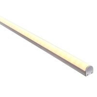 Silver Aluminium Profile with Rounded Diffuser