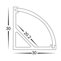 Corner Aluminium Profile