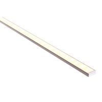 White Shallow Square Aluminium Profile