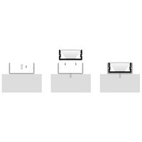 Shallow Square Aluminium Profile