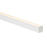 White Deep Square Aluminium Profile