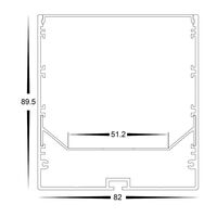 Large Deep Square Aluminium Profile