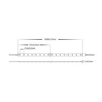 4.8w 24v DC IP20 LED Strip 3000k
