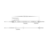 9.6w 12v DC IP67 LED Strip 5500k