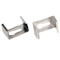 White Shallow Square Aluminium Profile