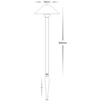 Forn Antique Brass 3.2w LED Garden Spike Lights