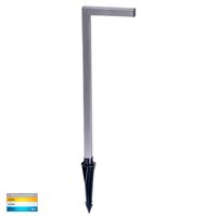Nedia Square 7w Tri Colour 316 Stainless Steel Garden Spike Light